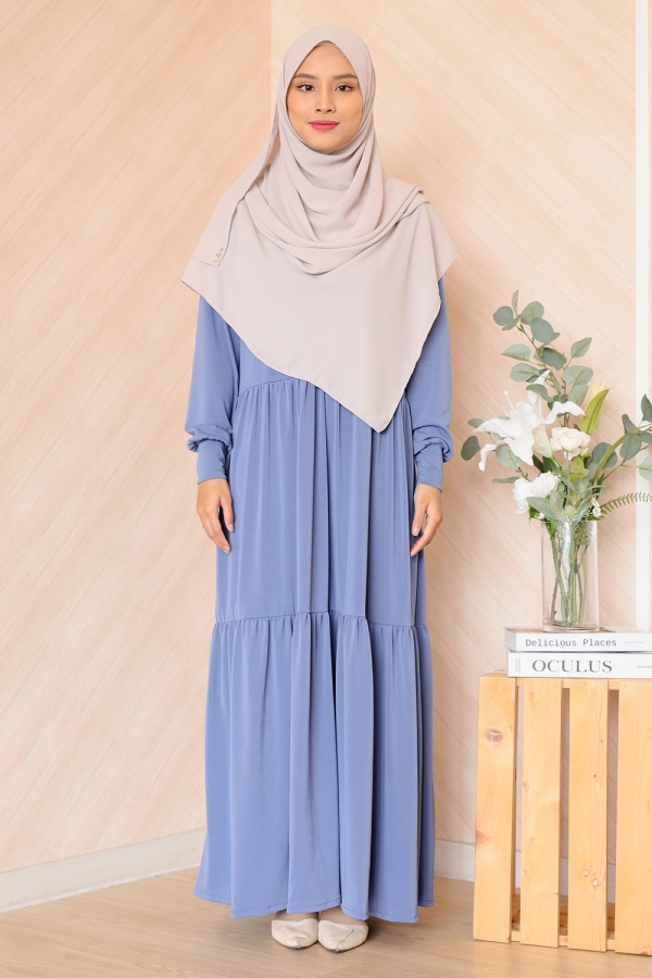 Ruffle Maxi - Cornflower